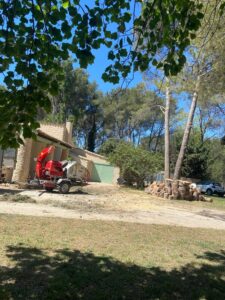Après – Abattage par démontage de Pins à St Mitre les Remparts